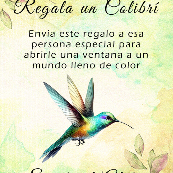 Colibrí de regalo